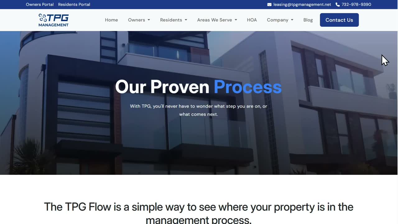 TPG Management proven process page